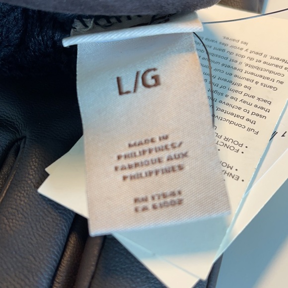 UGG Capitan Brown Leather Gloves Size Large - Picture 5 of 6